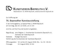 2026: 76. Bayreuther Kunstausstellung