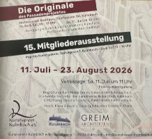 2026: 15. Mitgliederausstellung des Kunstverein Kulmbach e. V.